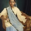 P. Metzker, Poona and Secunderabad, A Parsi Lady, Gelatin Silver Print and Watercolour, c. 1920-1940, 372 x 291 mm, ACP: 98.58.0005