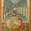 Unknown Photographer & Artist, Nawab Zorawar Khan of Kanota, Gelatin Silver Print and Watercolour, 1890s, 250 x 298 mm, ACP: 98.83.0187