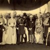 The Duke and Duchess of Connaught being received at the Railway station on their Visit to Hyderabad, January 1889, Albumen Print, 1889, 195 x 244 mm, ACP: 98.60.0013(08)