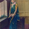 Tak Brothers, State Photo-Artist, Jodhpur, A Nepalese Princess, Gelatin Silver Print and Oil Paint, c.1900-1910, 590 x 454 mm, ACP: 2008.02.0219